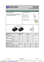 AON1605 datasheet pdf Alpha & Omega Semiconductor