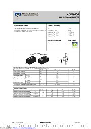 AON1606 datasheet pdf Alpha & Omega Semiconductor