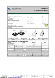 AON2812 datasheet pdf Alpha & Omega Semiconductor