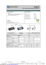 AON5816 datasheet pdf Alpha & Omega Semiconductor
