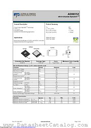 AON6152 datasheet pdf Alpha & Omega Semiconductor