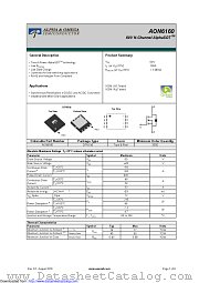 AON6160 datasheet pdf Alpha & Omega Semiconductor