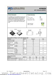 AON6204 datasheet pdf Alpha & Omega Semiconductor