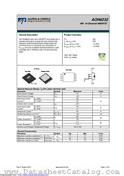 AON6232 datasheet pdf Alpha & Omega Semiconductor