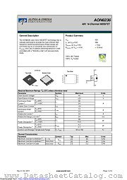 AON6236 datasheet pdf Alpha & Omega Semiconductor