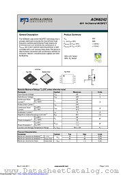 AON6242 datasheet pdf Alpha & Omega Semiconductor