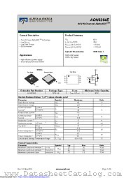 AON6264E datasheet pdf Alpha & Omega Semiconductor