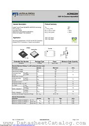 AON6294 datasheet pdf Alpha & Omega Semiconductor
