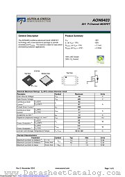 AON6403 datasheet pdf Alpha & Omega Semiconductor