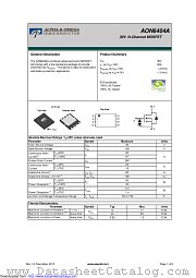 AON6404A datasheet pdf Alpha & Omega Semiconductor