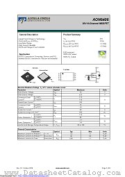 AON6406 datasheet pdf Alpha & Omega Semiconductor
