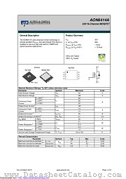 AON6414A datasheet pdf Alpha & Omega Semiconductor