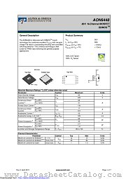 AON6448 datasheet pdf Alpha & Omega Semiconductor
