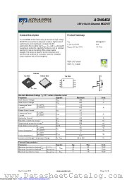 AON6458 datasheet pdf Alpha & Omega Semiconductor