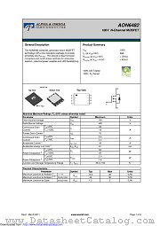 AON6482 datasheet pdf Alpha & Omega Semiconductor