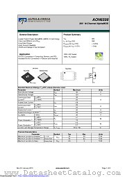 AON6508 datasheet pdf Alpha & Omega Semiconductor