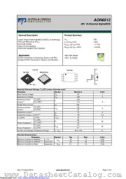 AON6512 datasheet pdf Alpha & Omega Semiconductor