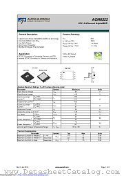 AON6522 datasheet pdf Alpha & Omega Semiconductor