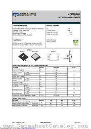 AON6548 datasheet pdf Alpha & Omega Semiconductor