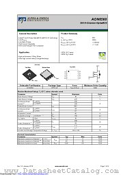 AON6560 datasheet pdf Alpha & Omega Semiconductor