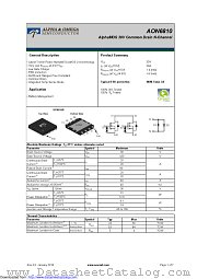 AON6810 datasheet pdf Alpha & Omega Semiconductor