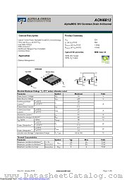 AON6812 datasheet pdf Alpha & Omega Semiconductor