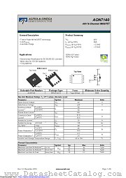 AON7140 datasheet pdf Alpha & Omega Semiconductor