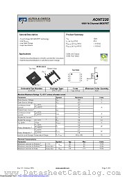 AON7230 datasheet pdf Alpha & Omega Semiconductor