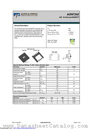 AON7242 datasheet pdf Alpha & Omega Semiconductor