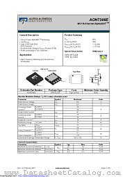 AON7246E datasheet pdf Alpha & Omega Semiconductor