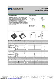 AON7290 datasheet pdf Alpha & Omega Semiconductor