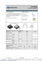 AON7400A datasheet pdf Alpha & Omega Semiconductor