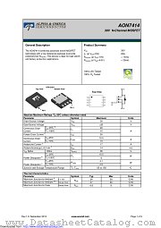 AON7414 datasheet pdf Alpha & Omega Semiconductor