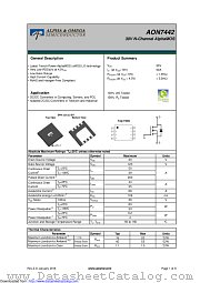 AON7442 datasheet pdf Alpha & Omega Semiconductor