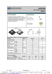 AON7446 datasheet pdf Alpha & Omega Semiconductor