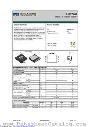AON7458 datasheet pdf Alpha & Omega Semiconductor
