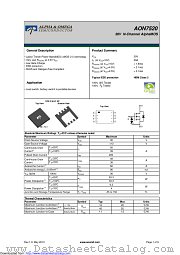 AON7520 datasheet pdf Alpha & Omega Semiconductor