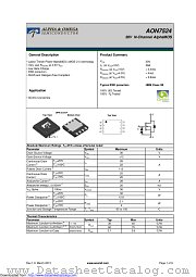 AON7524 datasheet pdf Alpha & Omega Semiconductor