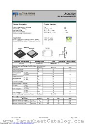 AON7534 datasheet pdf Alpha & Omega Semiconductor