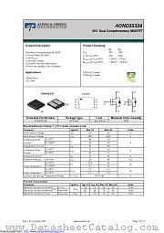 AOND32324 datasheet pdf Alpha & Omega Semiconductor