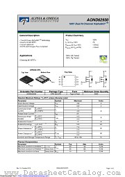 AOND62930 datasheet pdf Alpha & Omega Semiconductor