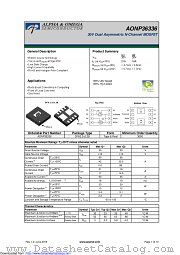 AONP36336 datasheet pdf Alpha & Omega Semiconductor