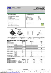 AONS21357 datasheet pdf Alpha & Omega Semiconductor