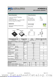 AONS62614 datasheet pdf Alpha & Omega Semiconductor