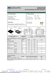 AONX38168 datasheet pdf Alpha & Omega Semiconductor