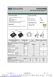 AOSD62666E datasheet pdf Alpha & Omega Semiconductor