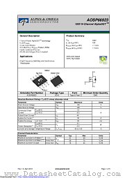 AOSP66923 datasheet pdf Alpha & Omega Semiconductor