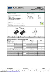AOSS62934 datasheet pdf Alpha & Omega Semiconductor