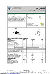 AOT10B60D datasheet pdf Alpha & Omega Semiconductor