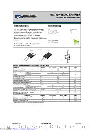 AOT10N65 datasheet pdf Alpha & Omega Semiconductor